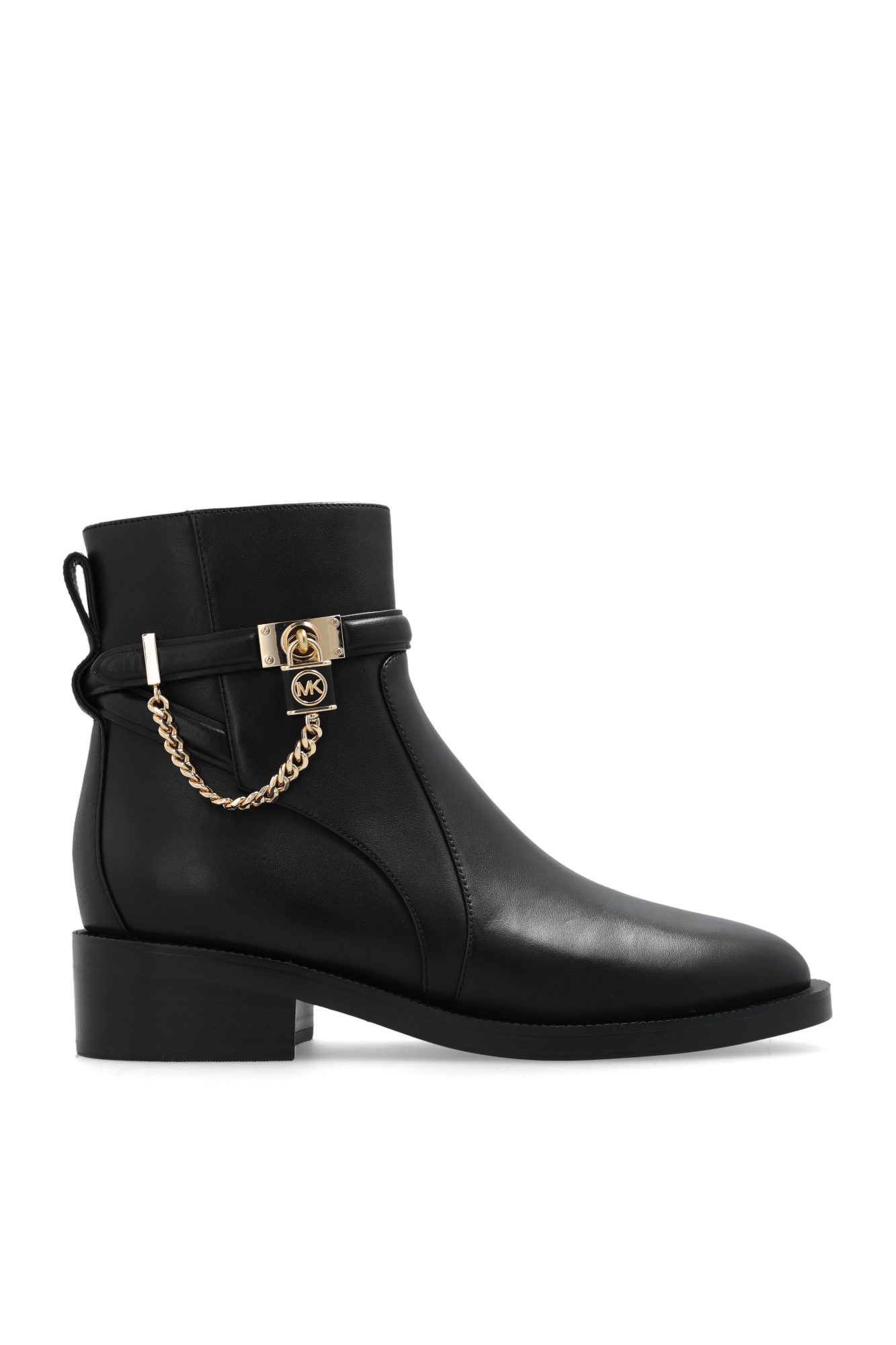 Michael kors black on sale and gold boots